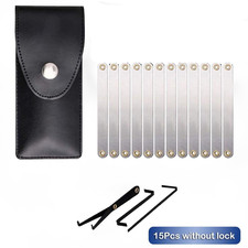 15-tlg. Edelstahl Lockpicking